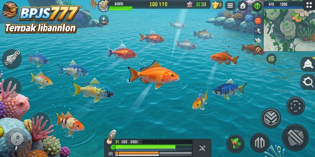 Tampilan menarik dari gameplay Tembak Ikan di BPJS777.