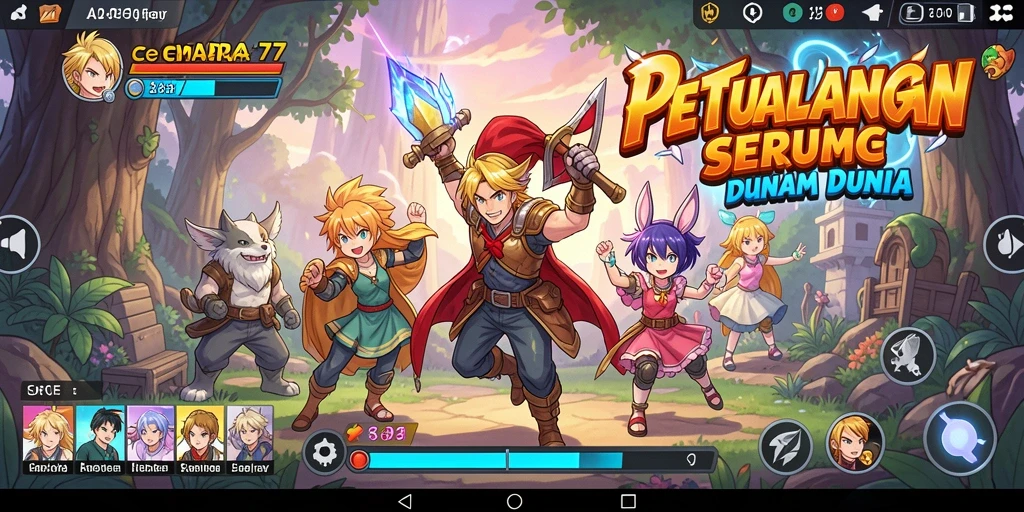 Tampilan gameplay menarik dari CEMARA77 dengan karakter Anime.