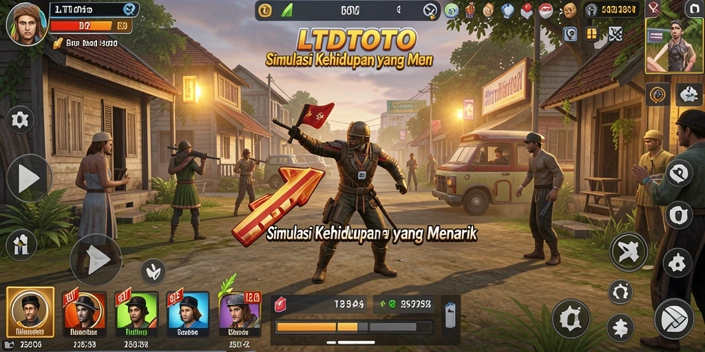 Tampilan gameplay LTDTOTO yang menarik dan dinamis dalam simulasi kehidupan.