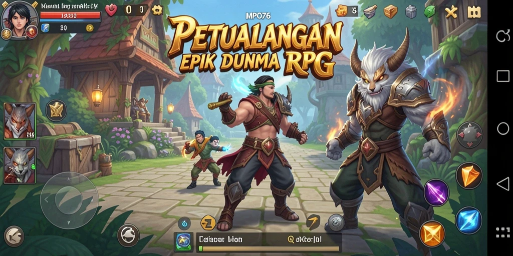 Tangkapan layar menunjukkan battle action seru di MPO76.