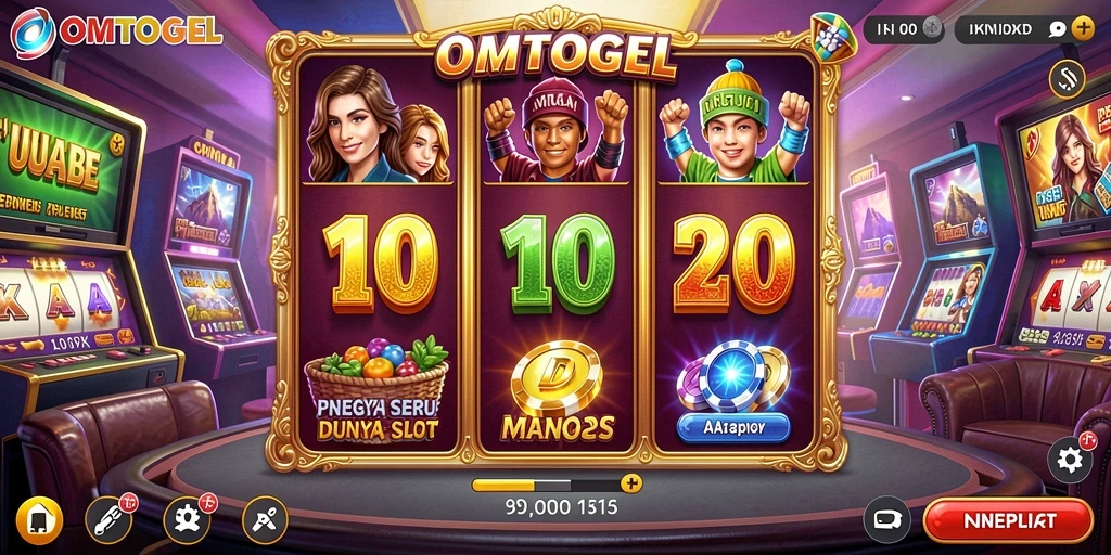 Tampilan gameplay menarik dari OMTOGEL dengan berbagai slot yang seru.
