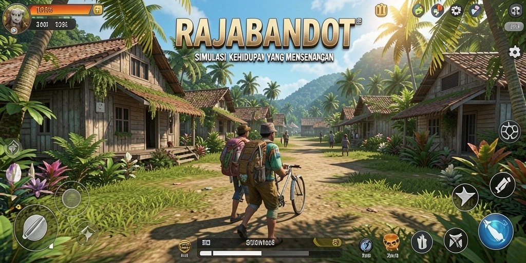 Tampilan gameplay RAJABANDOT yang interaktif dan seru.