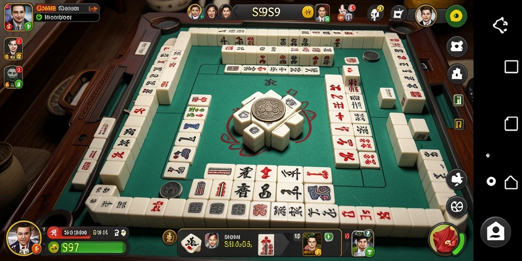 Screenshot utama S9S9 menampilkan gameplay Mahjong yang seru.