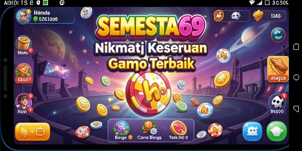 Screenshot SEMESTA69 menampilkan pengalaman gameplay Bingo yang mendebarkan.