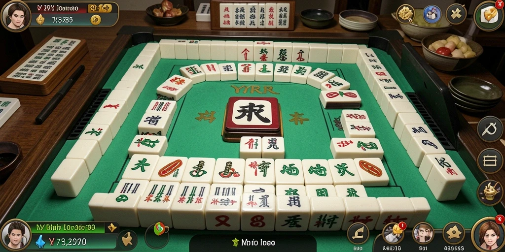 Tampilan screenshot yang menunjukkan gameplay seru Mahjong di YYRR.